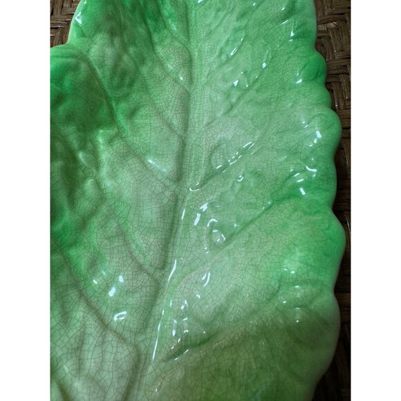 Leaf-Shaped Grimwades Royal Winton Ivory England Ceramic Dish - Picture 3 of 8